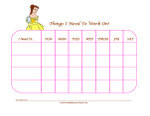 disney princess behavior chart